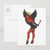 CARTES POUR FÊTES ANNUELLES VILAIN OU GENTIL (Devant / Derrière)