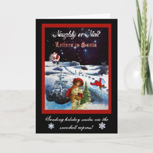 Cartes Pour Fêtes Annuelles Vilain ou Nice (Devant)