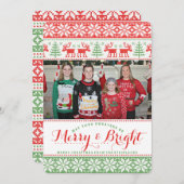 Cartes Pour Fêtes Annuelles Vilain pull de Noël (Devant / Derrière)