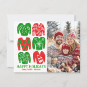 Cartes Pour Fêtes Annuelles Vilains pulls de Noël PHOTO SUR MESURE (Devant)