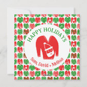 Cartes Pour Fêtes Annuelles Vilains pulls de Noël PHOTO SUR MESURE (Dos)