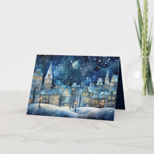 Cartes Pour Fêtes Annuelles Village de Noël
