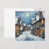 Cartes Pour Fêtes Annuelles Village de Noël (Devant / Derrière)