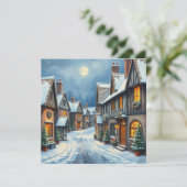 Cartes Pour Fêtes Annuelles Village de Noël (Debout devant)