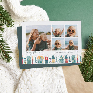 Cartes Pour Fêtes Annuelles Village de Noël   5 Collage photo