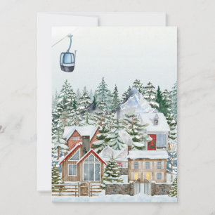 Cartes Pour Fêtes Annuelles Village de noël merveilleux d'hiver