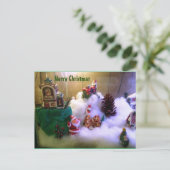 Cartes Pour Fêtes Annuelles Village des neiges (Debout devant)