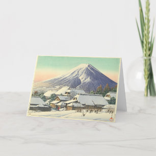 Cartes Pour Fêtes Annuelles Village d'hiver de Kawase Hasui