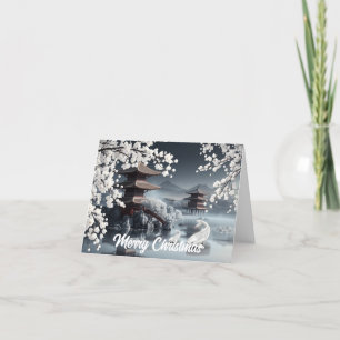 Cartes Pour Fêtes Annuelles Village japonais