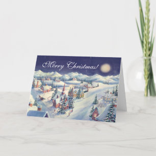 Cartes Pour Fêtes Annuelles VILLE de JOYEUX NOËL par SHARON SHARPE