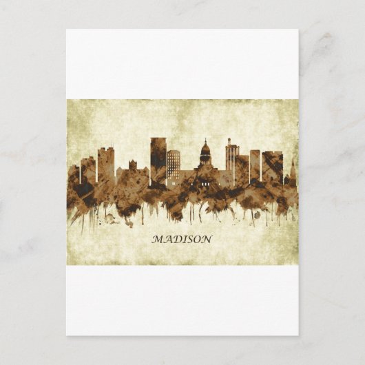 Cartes Pour Fêtes Annuelles Ville de Madison Wisconsin (Devant)