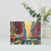 Cartes Pour Fêtes Annuelles Ville de New York (Debout devant)