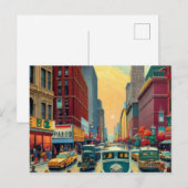 Cartes Pour Fêtes Annuelles Ville de New York (Devant / Derrière)