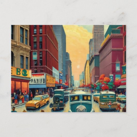 Cartes Pour Fêtes Annuelles Ville de New York (Devant)