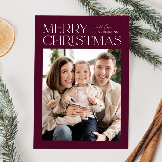 Cartes Pour Fêtes Annuelles Vin moderne Joyeux Noël Photo