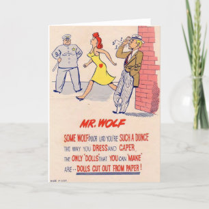 Cartes Pour Fêtes Annuelles Vinaigre vintage Valentine - M. Wolf,