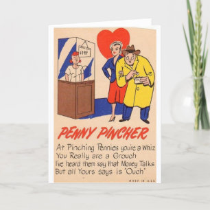Cartes Pour Fêtes Annuelles Vinaigre vintage Valentine - Penny Pincher,