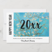 Cartes Pour Fêtes Annuelles Vincent van Gogh - Bonne année / Fleur d'amandes (Devant)