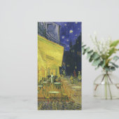 Cartes Pour Fêtes Annuelles Vincent van Gogh - Café Terrasse en soirée (Debout devant)