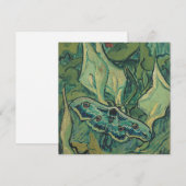 Cartes Pour Fêtes Annuelles Vincent Van Gogh - Great Peacock Moth (Devant / Derrière)
