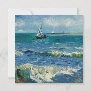 Cartes Pour Fêtes Annuelles Vincent Van Gogh - La mer aux Saintes-Maries