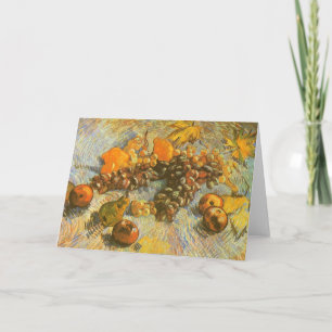 Cartes Pour Fêtes Annuelles Vincent van Gogh - Pommes, poires, citrons, raisin