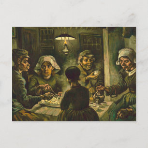 Cartes Pour Fêtes Annuelles Vincent Van Gogh - The potato eaters AprilMay
