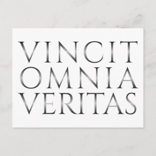 Cartes Pour Fêtes Annuelles VINCIT OMNIA VERITAS - Lumière