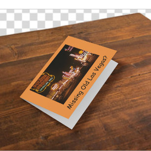 Cartes Pour Fêtes Annuelles Vintage 1952 Las Vegas Golden Nugget