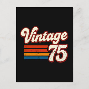 Cartes Pour Fêtes Annuelles Vintage 1975 Fait en 1975 50e anniversaire 50 ans