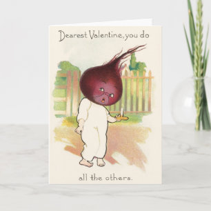 Cartes Pour Fêtes Annuelles Vintage Anthropomorphique Beet Valentine