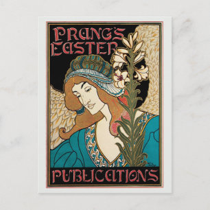 Cartes Pour Fêtes Annuelles Vintage art nouveau Prang's Easter