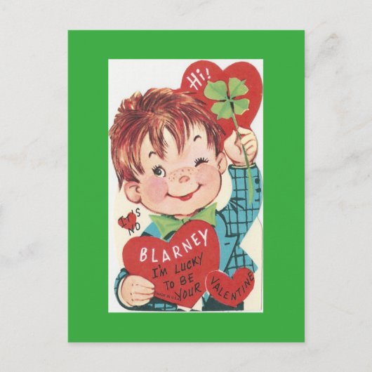 Cartes Pour Fêtes Annuelles Vintage Blarney Stone Valentine (Devant)