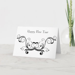 Cartes Pour Fêtes Annuelles Vintage Bonne année
