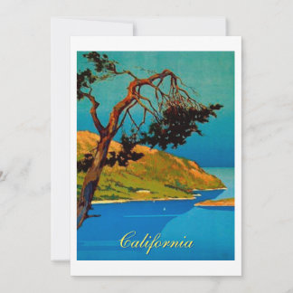 Cartes Pour Fêtes Annuelles Vintage California Coast Travel