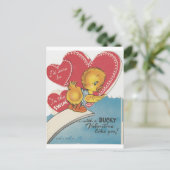 Cartes Pour Fêtes Annuelles Vintage Canard Valentine (Debout devant)