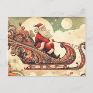 Cartes Pour Fêtes Annuelles vintage/caprical/père Noël/Noël