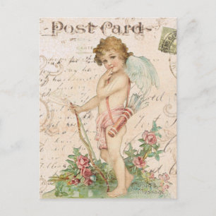 Cartes Pour Fêtes Annuelles Vintage cherub Valentine postcard