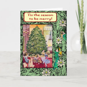 Cartes Pour Fêtes Annuelles Vintage Christmas