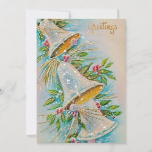 Cartes Pour Fêtes Annuelles Vintage Christmas Bells