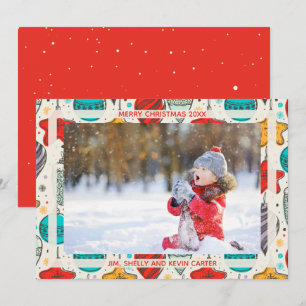 Cartes Pour Fêtes Annuelles Vintage Christmas Ornamy Photo