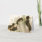 Cartes Pour Fêtes Annuelles Vintage Christmas Victorian (Dos)