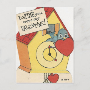 Cartes Pour Fêtes Annuelles Vintage Cuckoo Valentine
