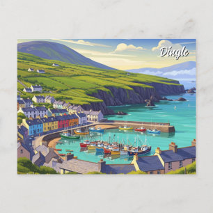 Cartes Pour Fêtes Annuelles Vintage Dingle Irlande Travel