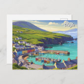 Cartes Pour Fêtes Annuelles Vintage Dingle Irlande Travel (Devant / Derrière)