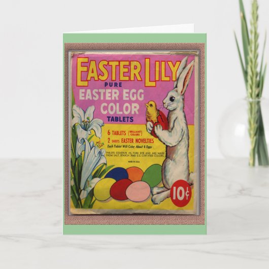 Cartes Pour Fêtes Annuelles Vintage Easter (Devant)
