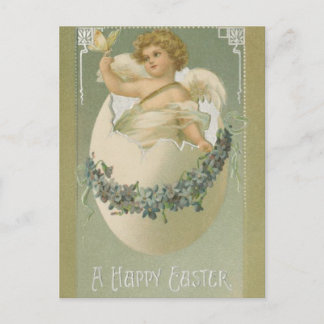 Cartes Pour Fêtes Annuelles Vintage Easter Cherub