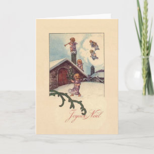 Cartes Pour Fêtes Annuelles Vintage French Joyeux Noel Christmas Card