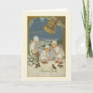 Cartes Pour Fêtes Annuelles Vintage French Joyeux Noël Christmas Card