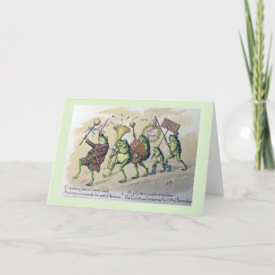 Cartes Pour Fêtes Annuelles Vintage - Fun & Solive Froggy Christmas